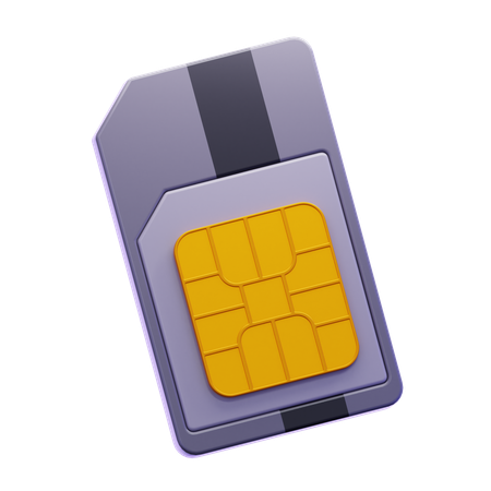 SIM CARD  3D Icon