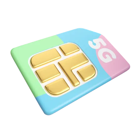 Sim Card  3D Icon