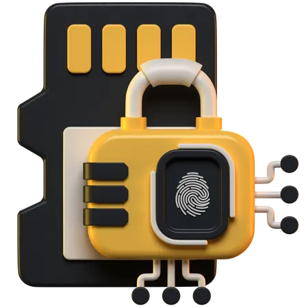 Sim Security  3D Icon