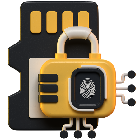 SIM-Sicherheit  3D Icon