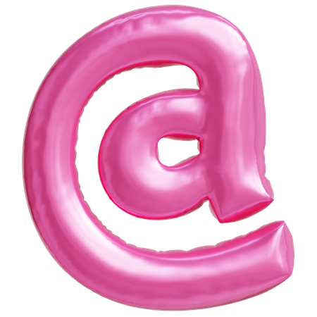 Símbolo @  3D Icon
