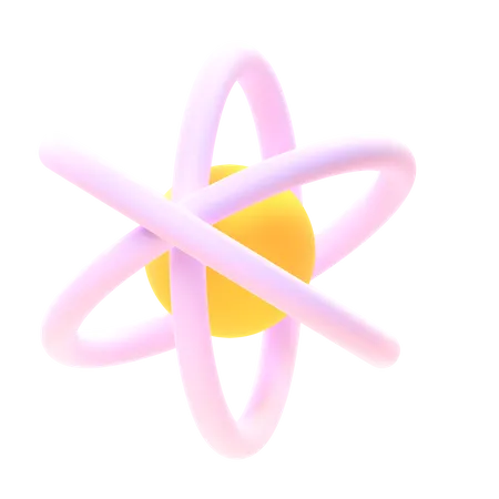 Símbolo do átomo  3D Icon