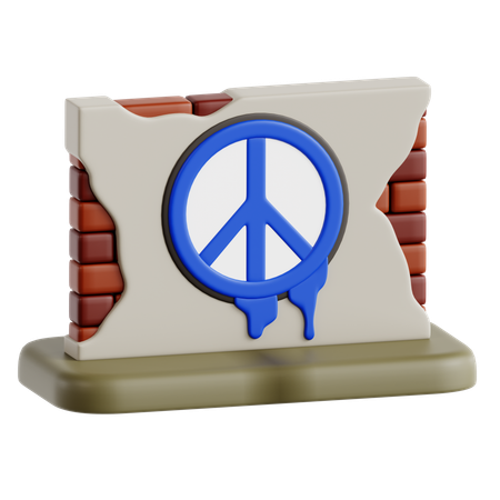 Símbolo de paz  3D Icon