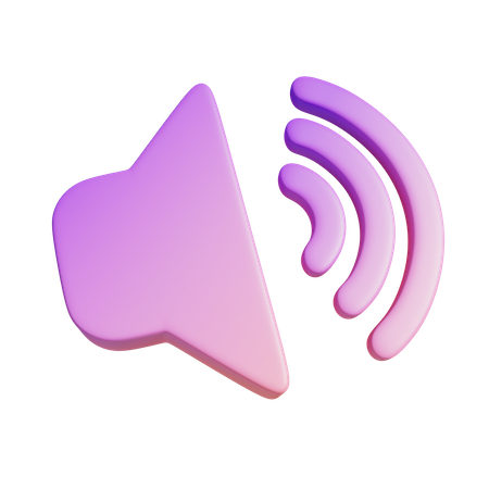 Símbolo de alto-falante  3D Illustration