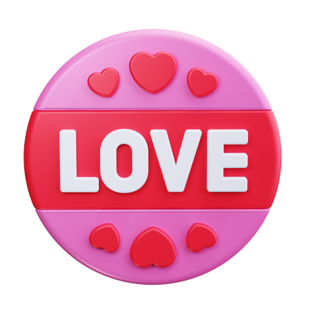 Símbolo de amor  3D Icon