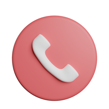 Símbolo de chamada telefônica  3D Icon