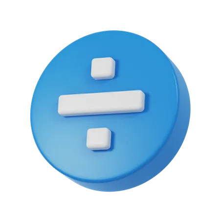 Símbolo de divisão  3D Icon