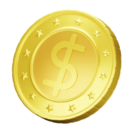 Símbolo del dólar  3D Icon