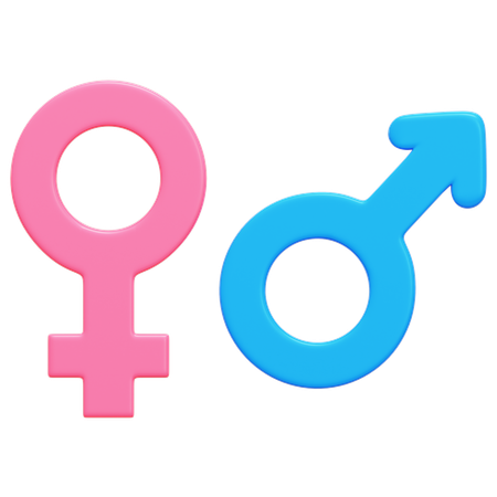 Símbolo de género  3D Icon