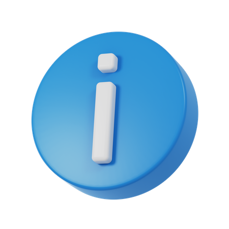 Símbolo de información  3D Icon