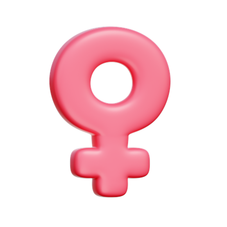 Símbolo de las mujeres  3D Icon