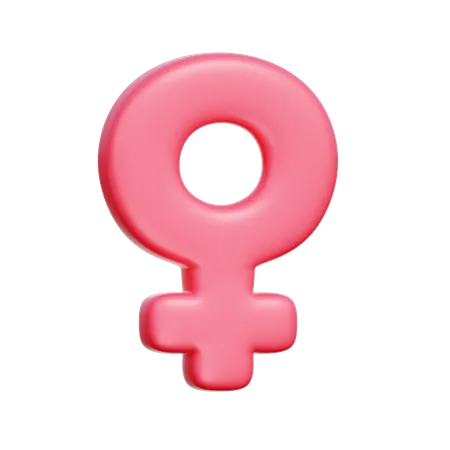 Símbolo de las mujeres  3D Icon