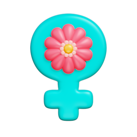 Símbolo de las mujeres  3D Icon