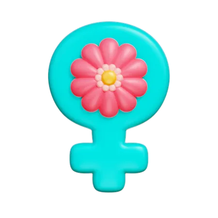 Símbolo de las mujeres  3D Icon