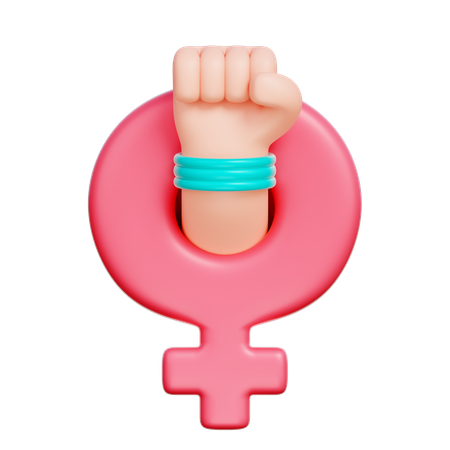 Símbolo de las mujeres  3D Icon