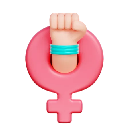 Símbolo de las mujeres  3D Icon