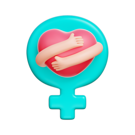 Símbolo de las mujeres  3D Icon