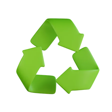 Símbolo de reciclagem  3D Icon