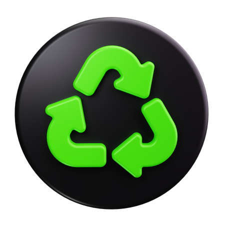 Símbolo de reciclagem  3D Icon