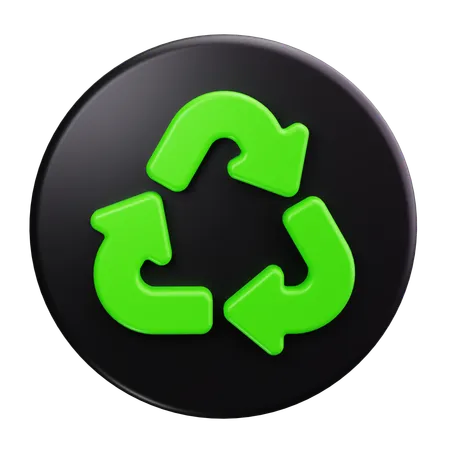 Símbolo de reciclagem  3D Icon