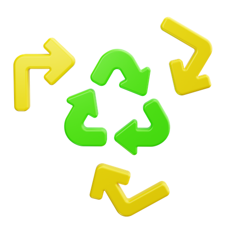 Símbolo de reciclagem  3D Icon