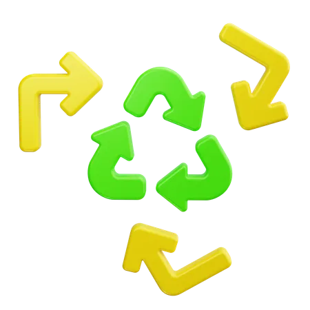 Símbolo de reciclagem  3D Icon