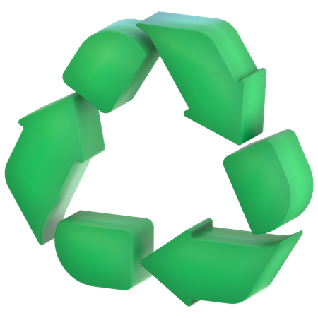 Símbolo de reciclagem  3D Icon