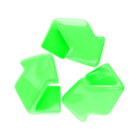 Símbolo de reciclagem  3D Icon