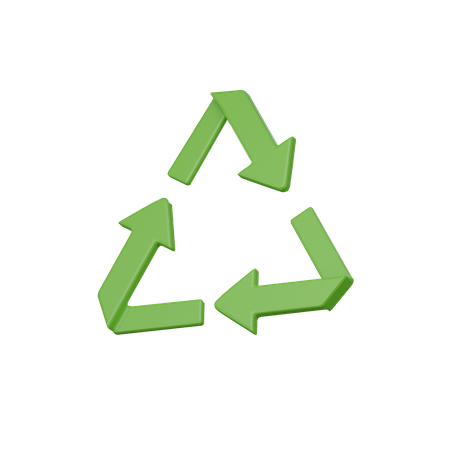 Símbolo de reciclagem  3D Icon