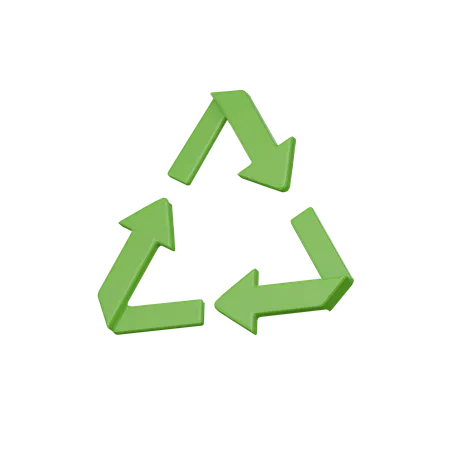 Símbolo de reciclagem  3D Icon