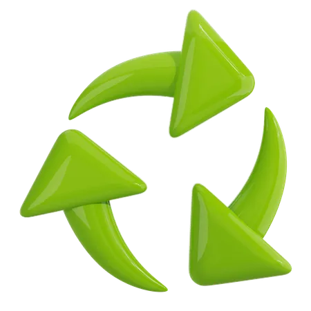 Símbolo de reciclaje  3D Icon