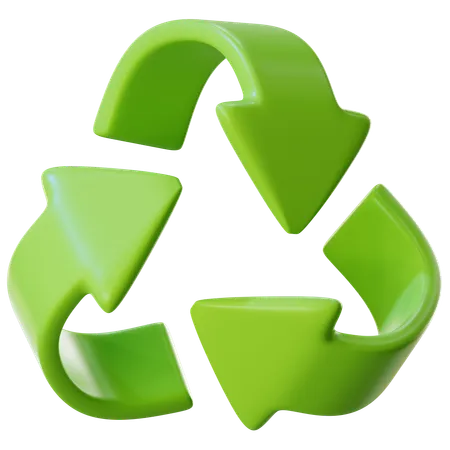 Símbolo de reciclaje  3D Icon