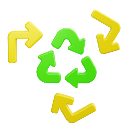 Símbolo de reciclaje  3D Icon