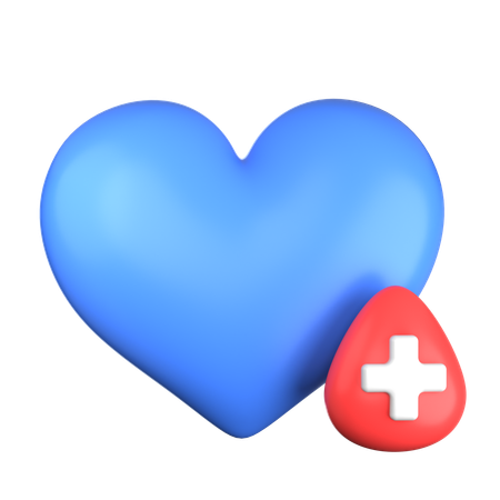 Símbolo do coração Saúde  3D Icon
