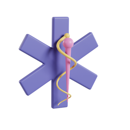 Símbolo médico  3D Illustration