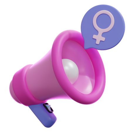 Símbolo femenino  3D Icon