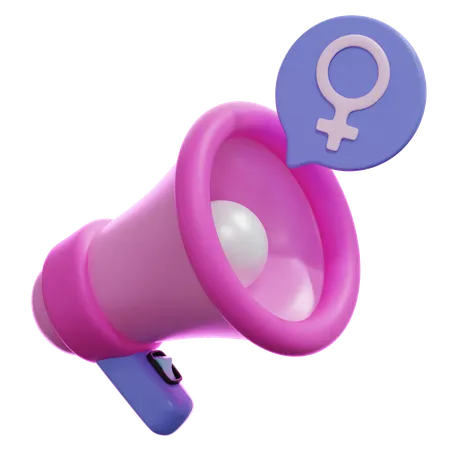 Símbolo femenino  3D Icon