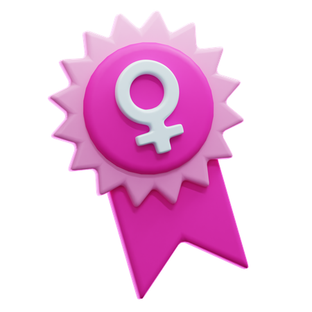 Símbolo femenino  3D Icon