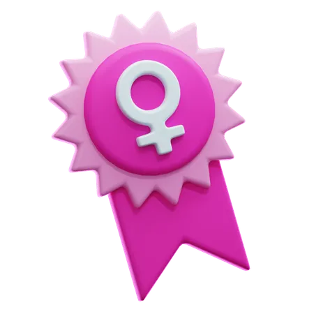 Símbolo femenino  3D Icon