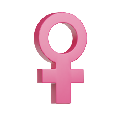 Símbolo feminino  3D Icon