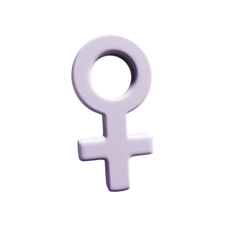 Símbolo feminino  3D Icon