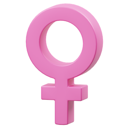 Símbolo feminino  3D Icon