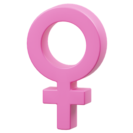 Símbolo feminino  3D Icon