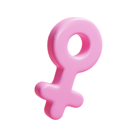 Símbolo feminino  3D Icon