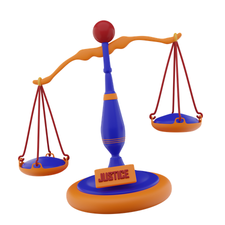 Símbolo del poder judicial  3D Icon