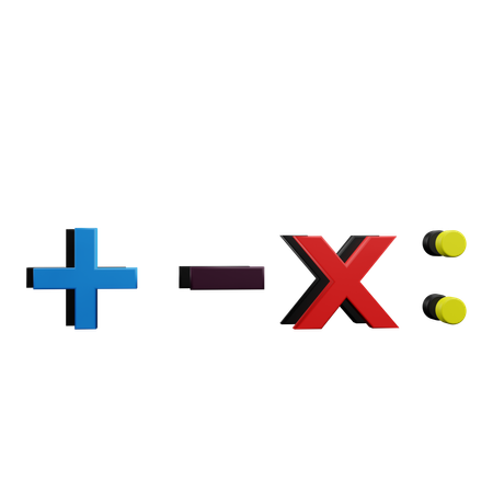 Símbolo matemático  3D Icon