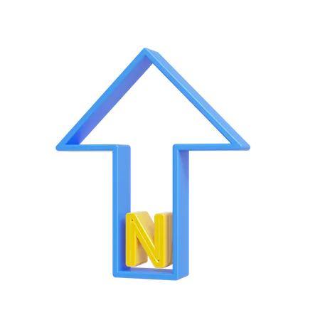 Símbolo del norte  3D Icon