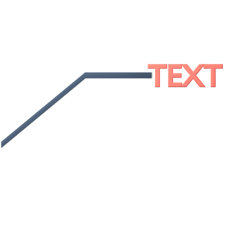 Símbolos de dimensionamento e tolerância de texto explicativo  3D Icon
