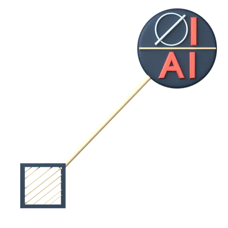 Símbolos de tolerancia y dimensionamiento del rectángulo del área objetivo  3D Icon