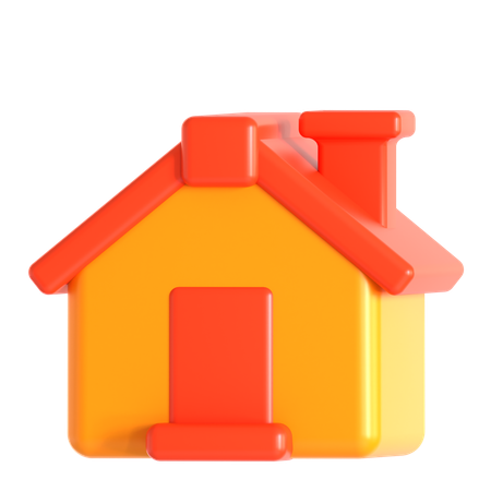 Simple House  3D Icon